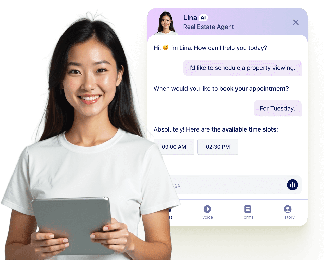 Let your AI Agent book appointments anywhere